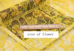 Lace fabric 50cm*150CM Rose flower Clothing/Curtain/Mosquito net/HomeTextile DIY