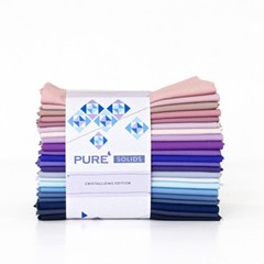 Pure Solids Fat Quarter Bundle in Crystallizing by Art Gallery