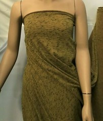 FLECKED POLYESTER / VISCOSE KNIT FABRIC : 150cm WIDE : PRICE BY 1/2 METRE