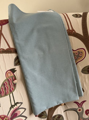 Blue Textured by the piece, 44” wide by 2 yds 9” long – new