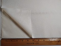 Petal Flow White on Natural Cotton Quilting Sewing Fabric – By the Yard