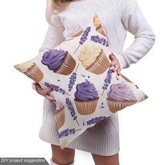 Lavender Cupcake Waterproof Fabric 36×58 inches