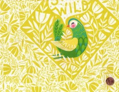 Dantini 100% Cotton Fabric: WHAT THE BIRDS SAID, 24″ x 44″ PANEL