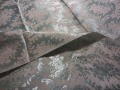 NEW~Small Pc Project~Seafoam/Taupe Damask Brocade Shimmer Light Wt Fabric~44″x55