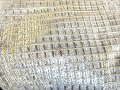 Gold Metallic on mesh netting Fabric By the Yard 46″ Wide