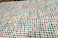 Roll Including Multiple Yards of GroundWorks “Twister Print” Fabric