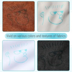 Mr. Pen- Washable Fabric Markers for Sewing, 5 Pack, Blue Erasable Water Soluble