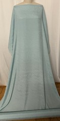 100% Silk Crinkled Crepe De Chine Light Teal Blue Fabric By The Yard 48″ Wide