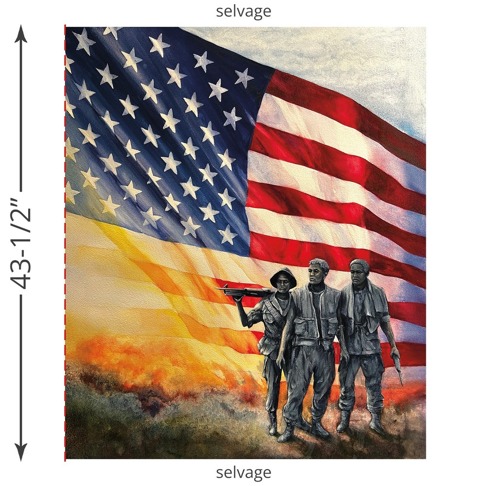 The Three Soldiers Panel | American Honor | Riley Blake