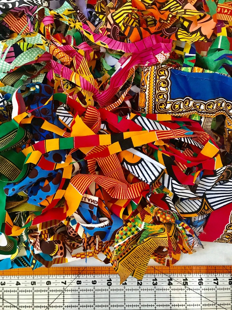 Fine Scraps – African Fabric, Per Pound