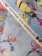 Minion Man8a Motorbike Print United Kingdom Union Flag Fabric 2 yds New Cranston