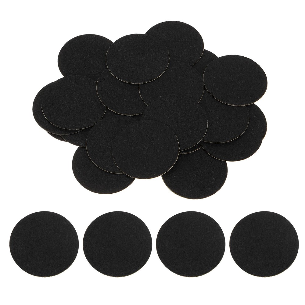 40Pcs Round Felt Circles 55mm (2-1/8″) Non-Woven Felt Fabric Sticker Black