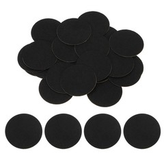 40Pcs Round Felt Circles 55mm (2-1/8″) Non-Woven Felt Fabric Sticker Black