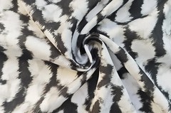 55‘’ Wide By Yard Digital Print Viscose Rayon Fabric For Dress Robe Geometric