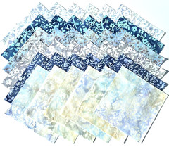FLORAL GRID from Riley Blake Designs – (36) 6.5″ batik squares
