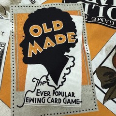 Old Made Scattered Cards Orange by J. Wecker Frisch for Riley Blake 2021 5 yds