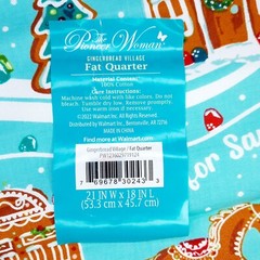 5 Pioneer Woman Fat Quarters Gingerbread Village Cookies for Santa Happy Baking