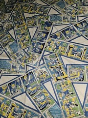 Vintage VHTF 1950s/60s Comic Strip Young Boy Cotton Fabric 1 Yard X 35″ Wide