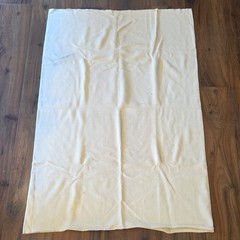 Vintage 56″ Diameter x43″ Beige Solid Knit Plain Textile Fabric Tube