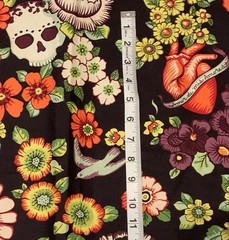 Alexander Henry “Frida La Catrina” Fabric Kahlo / De Leon Designs 2013 1.5yd
