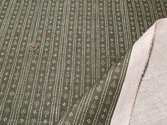 1.75YD PARKER & JULES Birdlip Hunter Colorway 100% Oyster Linen Fabric Belgium