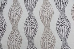 HARLEQUIN CURTAIN FABRIC DESIGN “Betula” 3 METRES SLATE & CHOCOLATE EMBROIDERED