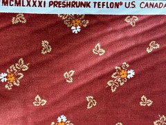 Kenmill Brown Orange Leaf Upholstery Fabric ~5 Yd x 54”-Autumn Fall Decor