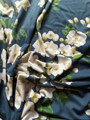 Authentic Oscar de la Renta luxury dress Fabric . Made in Italy