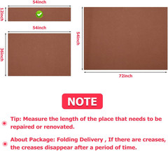 Marine Vinyl Faux Leather Fabric, Brown, 54 In x 12 In, Upholstery & Crafts