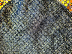Broadway Theatre remnant Silver Black Lame’ with Thousands of Sequences 72 X 36″