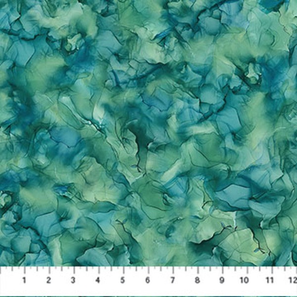 Teal Texture in Dark Teal | Raven’s Call | Northcott
