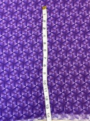 Geometric Purple Triangles 2.1 yards. ***READ