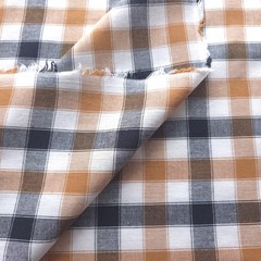 Rustic Gingham Plaid Cotton Fabric 40″ By The Yard