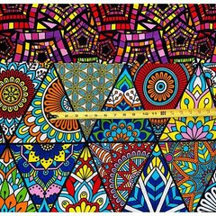 African Print Fabric/Ankara – Multicolored ‘Mélange’ Design, YARD or WHOLESALE
