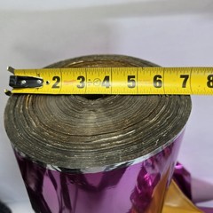 Masive 250 Yards X 25″ Ultra Thin Reflective Metallic Film Roll Magenta/ Yellow