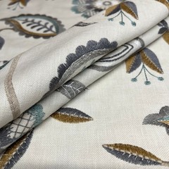 75cm iLiv Ophelia Glacier Premium Embroidered Fabric Curtain Upholstery Cushion
