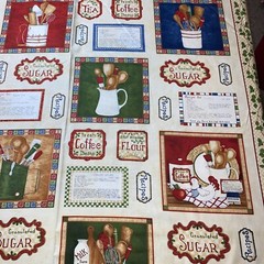 My Farmhouse Kitchen Panel 35” By 44” Cat Williams SSI Cotton Fabric – New