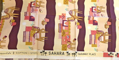 Sahara Far Away Place on Pink Camels Landscape by Cotton and Steel RJR BTFQ
