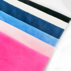 Solid Color Short Plush Velvet Fabric Polyester Material Super Soft Diy Handmade