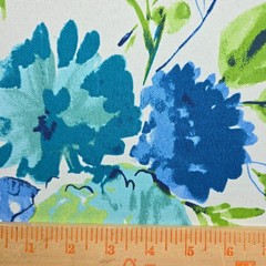 2 Yds Richloom Bettina in Aqua 54″ Wide 100% Polyester Outdoor Flowers