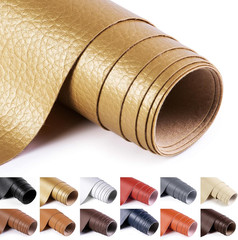 2 Yards Faux Leather Fabric 54″ Wide Vinyl Upholstery Fabric by the Yard 0.7MM T