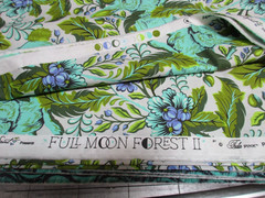 Tula Pink Cotton Fabric 1 FQ 18″ x 21″ Rabbits Hoppy Go Lucky Blue & Green