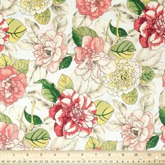 45″ 100% Cotton Garden Sewing & Craft Fabric 8 yd By the Bolt Coral