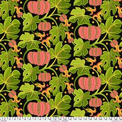 FREE SPIRIT – Vegetable Patch by Jane Sassaman – Pumpkin – Pink ,1/4 yard