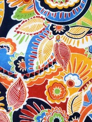 43×54 JOANN Vibrant Bohemian Global Paisley Floral Maximalist Cotton Fabric