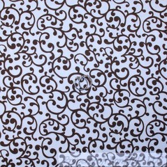 BonEful Fabric FQ Cotton Flannel Quilt VTG Blue White Sheep Farm Animal Baby Boy