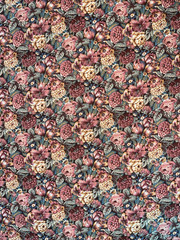 Vtg Ozark Calico Fabri-Quilt Fall Floral 43 W x 4.25 yards
