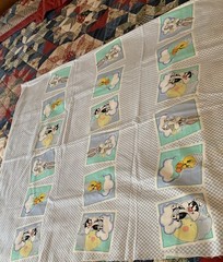 Warner Brothers Looney Tunes Babies Fabric Bugs Tweety Sylvester One Yard Cotton