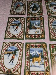 Lot Of Fabric Panels For Quilting,Pillows, Crafts Angels, Cars, Teddy Bear Etc