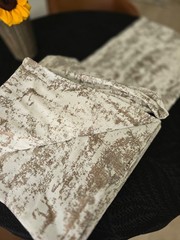 16 Yards Continuous I Love Foil Printed Textured Jacquard Upholstery Fabric 54″